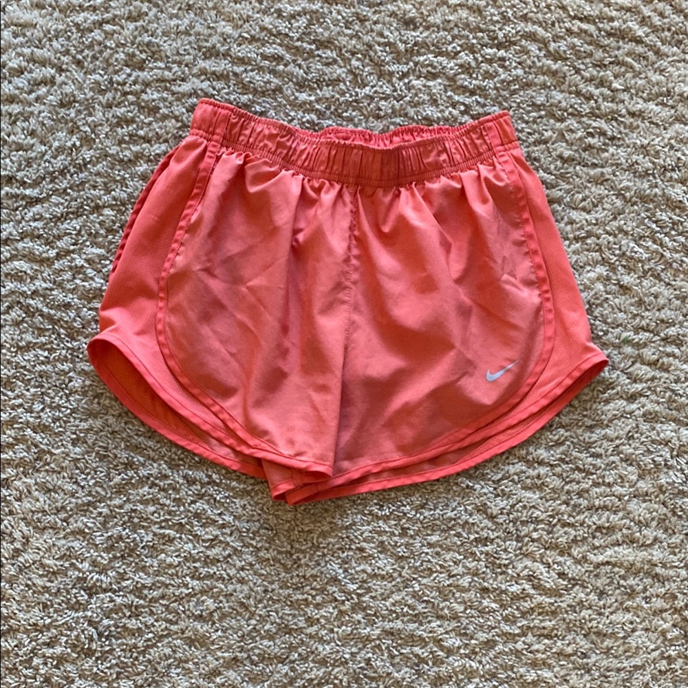 Nike Women's Bright Coral Athletic Shorts. Size small